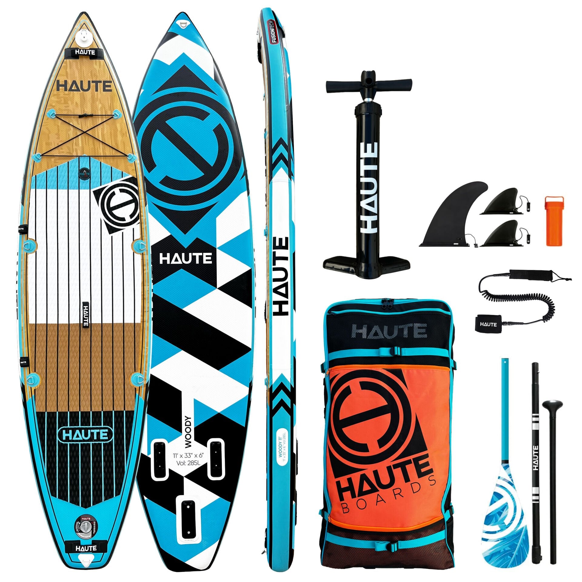 Woody 11'  Şişme Sup Paddle Board (Kürek Sörfü) - Manyetik Tutucu