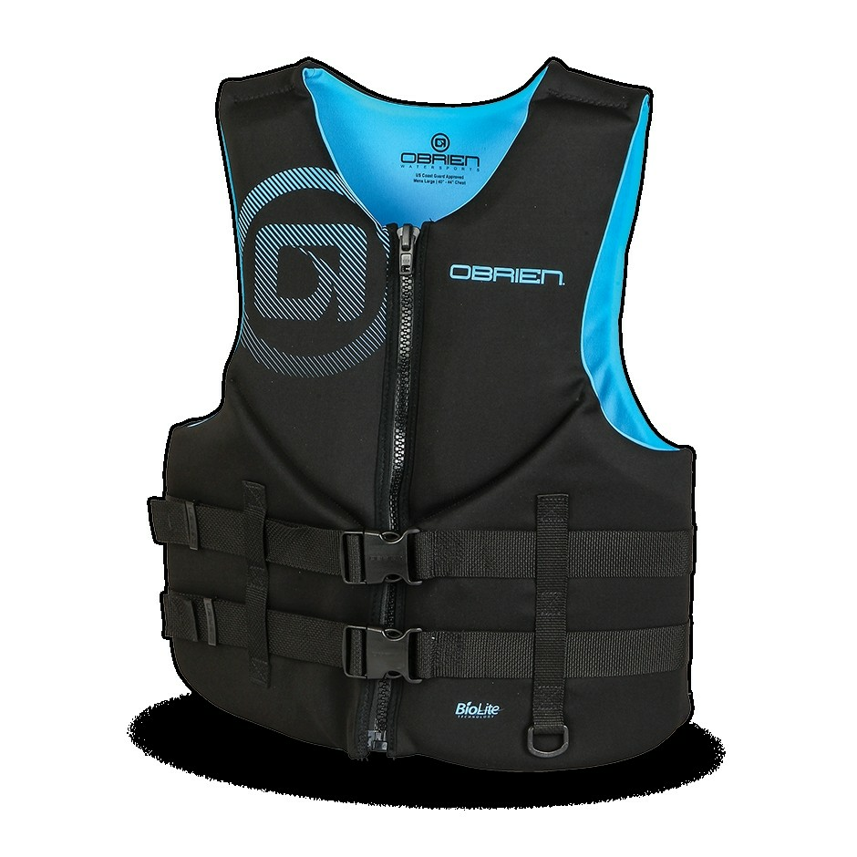 OBRIEN VEST S TRADITIONAL BLACK/CYAN EUR CAN YELEĞİ