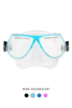 Amphibian Pro Comfort Dalış Maskesi ŞEFFAF / TURKUAZ