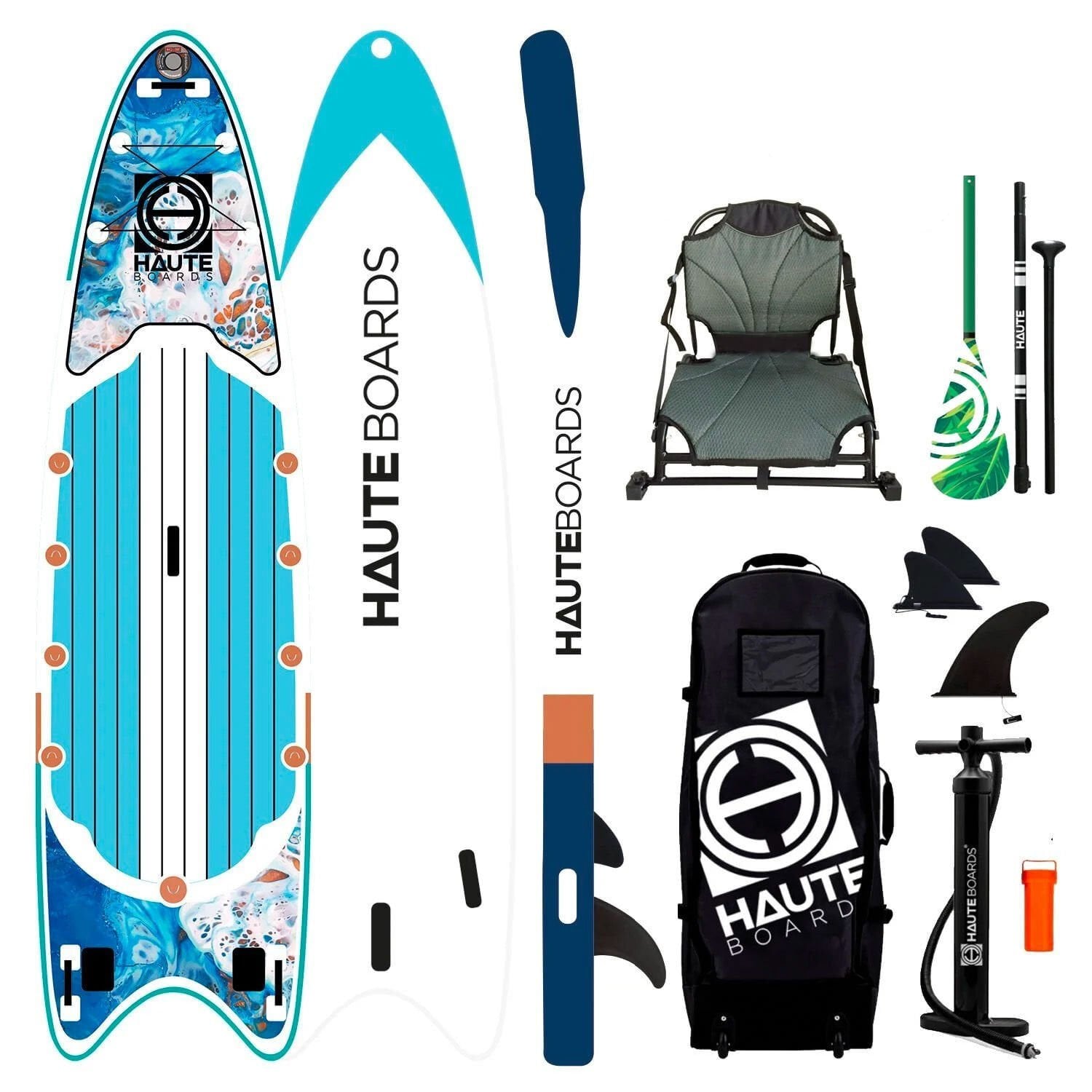 Haute Boards 12'6 Outrigger Şişme Balıkçı Sup Full Set