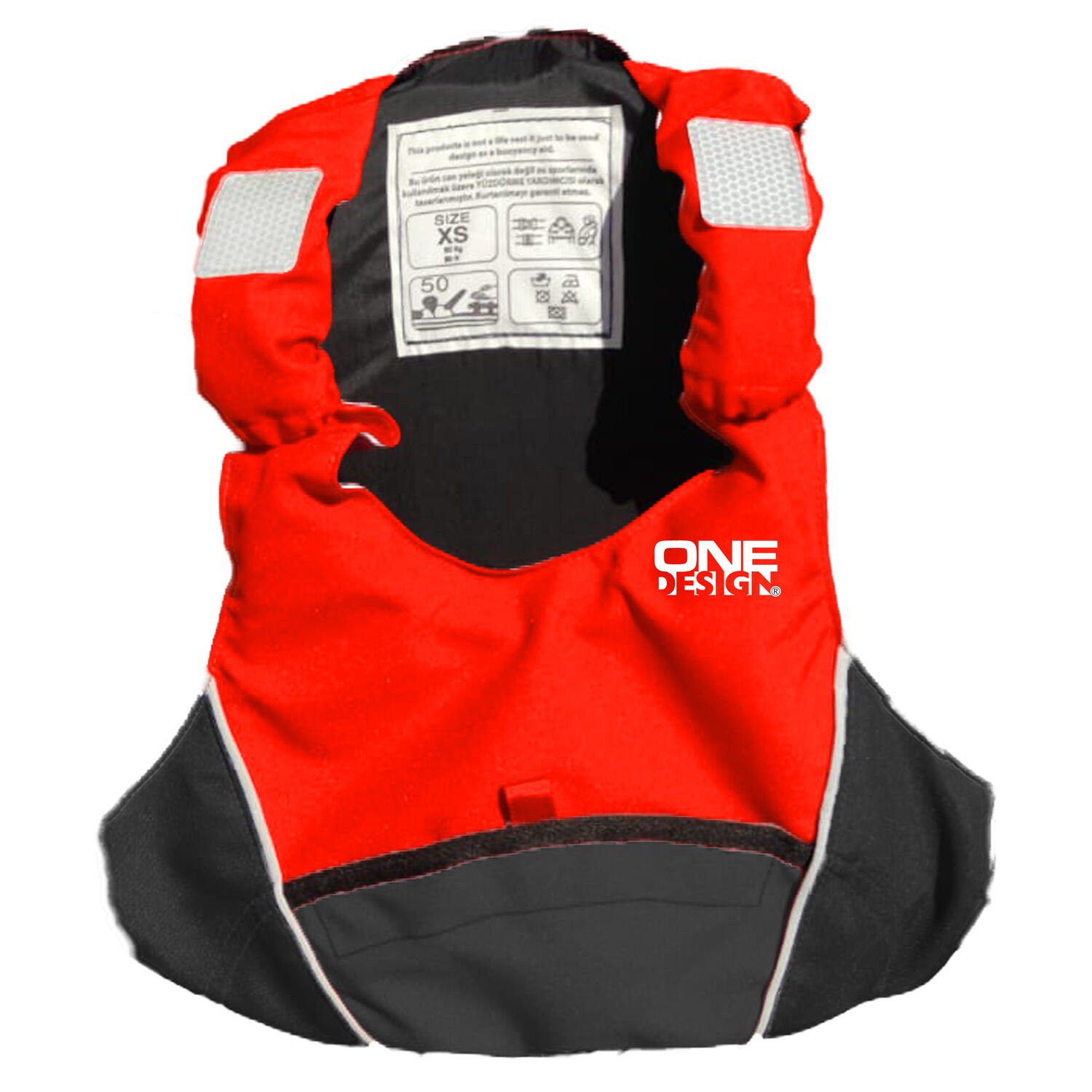 One Design Çocuk Can Yeleği Kırmızı M