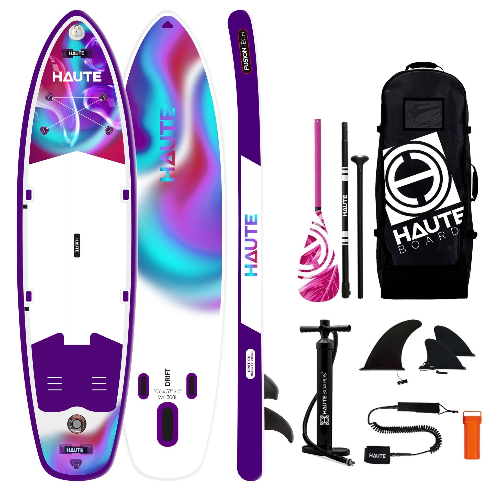 Haute 10'6 Drift Şişme Sup Paddle Board Full Set