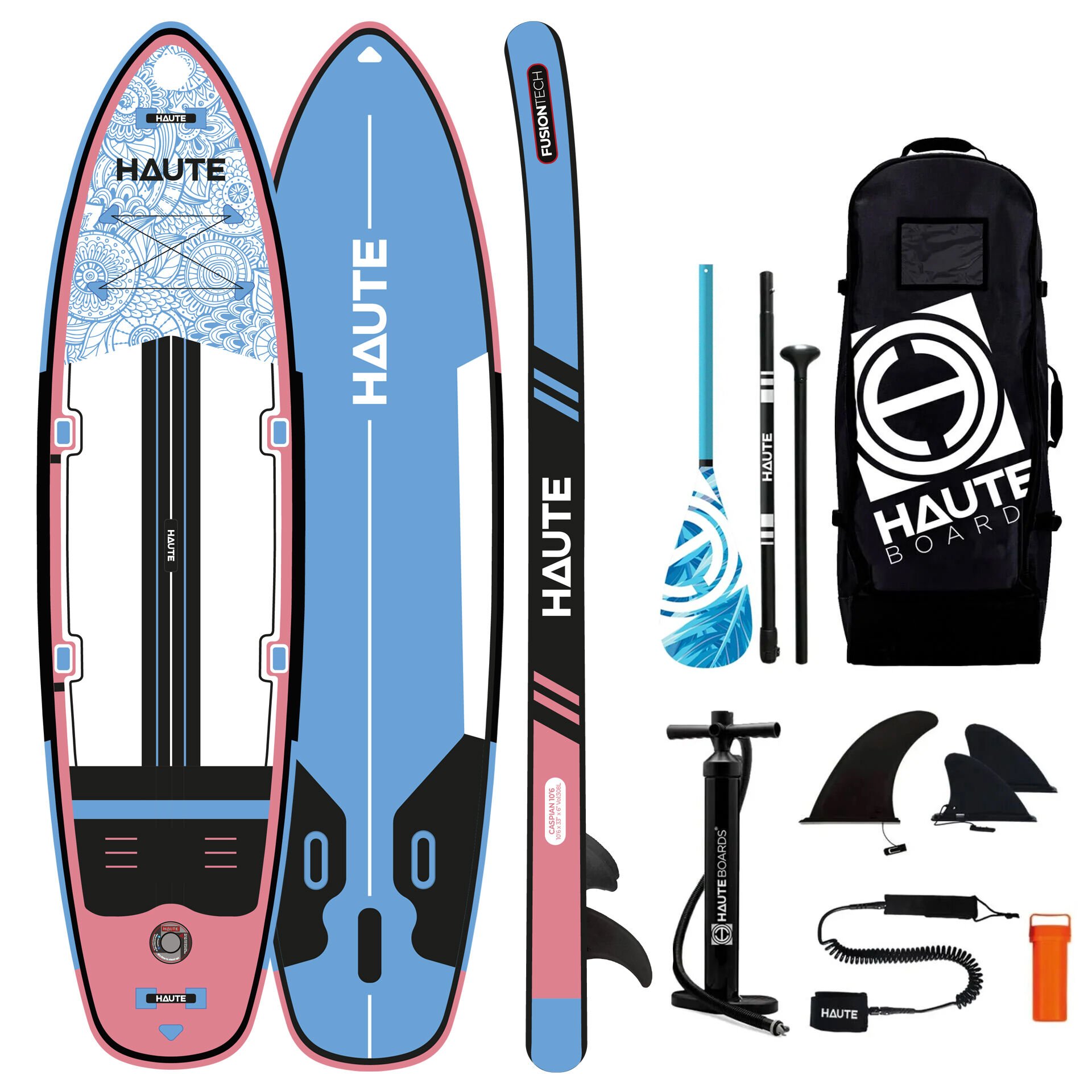 Haute Boards - Haute 10'6 Caspian Şişme Sup Paddle Board Full Set